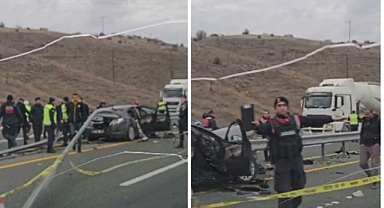 Elazığ’da otomobil bariyerlere saplandı: 1 ölü, 1 yaralı