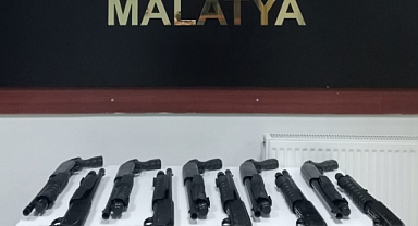 Malatya’da 10 adet tüfek ele geçirildi