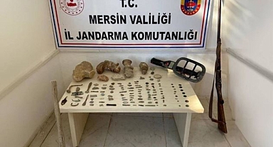 Mersin'de tarihi eser operasyonu: 1 gözaltı
