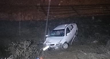 Otomobil şarampole devrildi: 4 yaralı