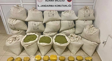Adana'da 617,5 kilogram esrar ele geçirildi