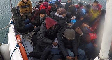 Çanakkale açıklarında düzensiz göçmen operasyonu