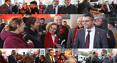 CHP’li Muharrem Gökçe’ye pazarda yoğun ilgi