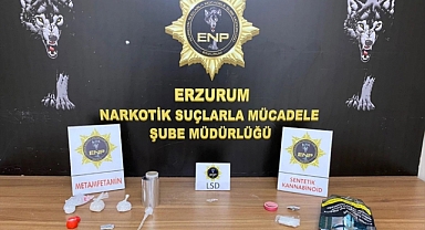 Erzurum'da uyuşturucu operasyonu: 2 gözaltı