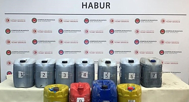Habur Gümrük Kapısı’nda 245 kilo sıvı metamfetamin ele geçirildi