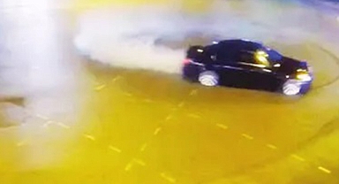 Hastane otoparkında drift yapan sürücüye ceza
