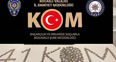 Kocaeli'de 264 sikke ile 1 yüzük ele geçirildi: 3 gözaltı