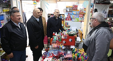 Çiftçi, Muammer Aksoy Caddesi esnafıyla buluştu