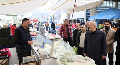 Cumhur İttifakı Adayı Büyükgöz'den Pazarcı Esnaflarına Hayırlı İşler