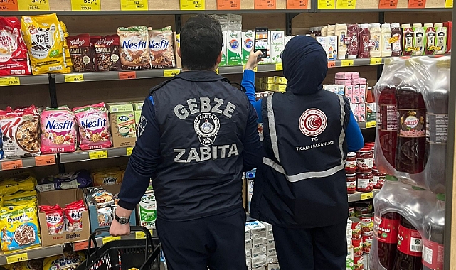 Gebze’de fiyat etiketi denetimleri