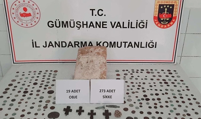 Gümüşhane'de tarihi eser operasyonu