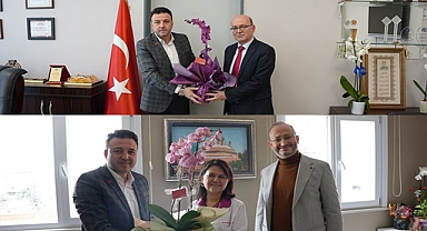 TÜREL'DEN 14 MART TIP BAYRAMI ZİYARETLERİ