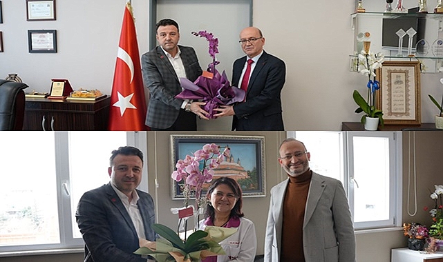 TÜREL'DEN 14 MART TIP BAYRAMI ZİYARETLERİ