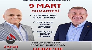 ÜMİT ÖZDAĞ, GEBZE’YE GELİYOR