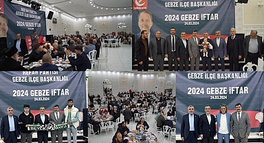 Yeniden Refah Partisi Gebze'yi iftar yemeğinde buluşturdu