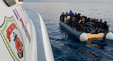 Aydın açıklarında düzensiz göçmen hareketliliği