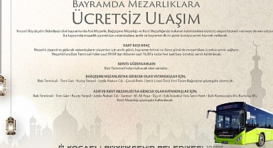 Bayramda mezarlıklara ücretsiz ulaşım