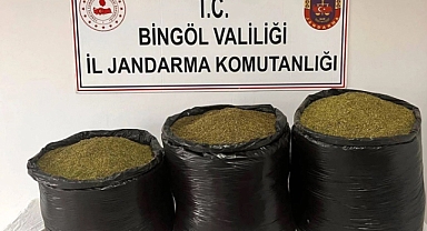Bingöl'de 53 kilogram esrar ele geçirildi
