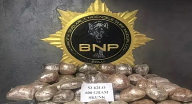 Bolu'da 52 kilo 600 gram skunk ele geçirildi: 2 gözaltı