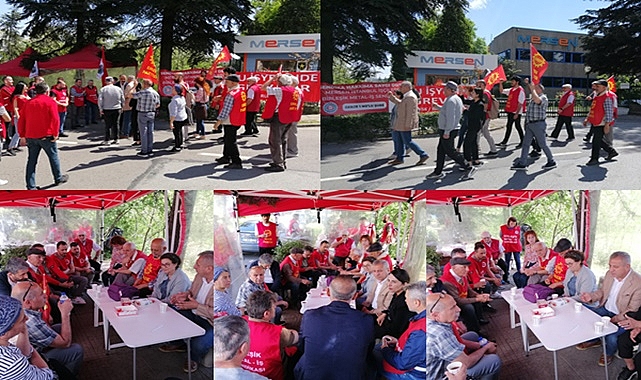 Emek Partisi grevdeki Mersen işçilerini ziyaret etti