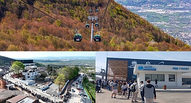 Kartepe Teleferiği 114 bin kişiyi zirveye taşıdı