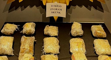 Malatya'da 11 kilo 15 gram skunk ele geçirildi