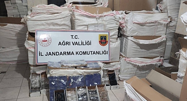 Ağrı'da 45 milyon TL değerinde gümrük kaçağı malzeme ele geçirildi