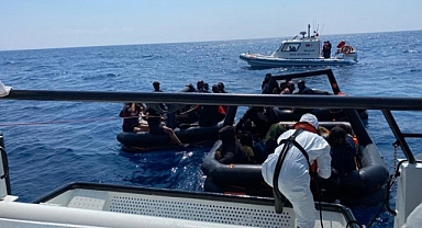 Yunanistan unsurları tarafından geri itilen düzensiz göçmenler kurtarıldı