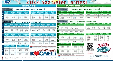 Deniz ulaşımında yaz sefer tarifesine geçilecek