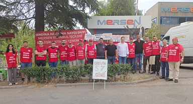 Mersen işçileri bayramı grevde karşıladı