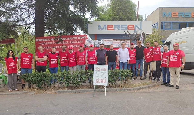 Mersen işçileri bayramı grevde karşıladı