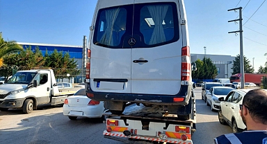 6 araç trafikten men edildi