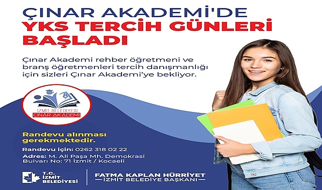 İzmit Belediyesinden üniversite adaylarına ücretsiz tercih danışmanlığı hizmeti