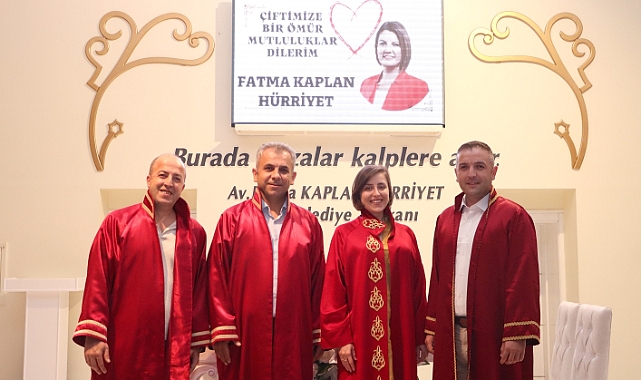 İzmit Belediyesinin 1TL olan nikah salonlarından 3 ayda 1107 çift faydalandı