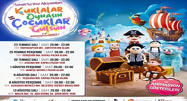 İzmit’te çocuklar için renkli yaz akşamları başlıyor!