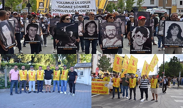 Pir Sultan Abdal Derneği Kocaeli Şubesi Sivas Madımak Katliamı’nın 31’inci yıldönümü vesilesi ile Sivas’taki anma programına katılım sağladılar