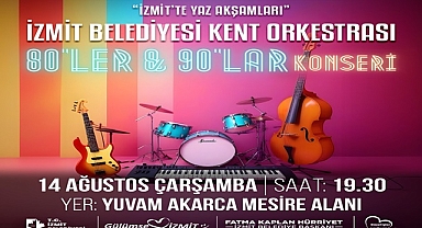 İzmit Yaz Akşamları 80’ler 90’lar şarkılarıyla renklenecek