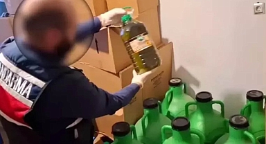 2 ton 400 litre sahte zeytinyağı ele geçirildi
