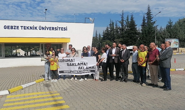 Gebze Kadın Platformu'ndan GTÜ Önünde Basın Açıklaması: