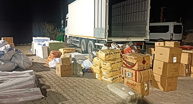 Kargo aracında yaklaşık 8 milyonluk kaçak malzeme ele geçirildi