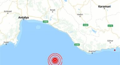 Akdeniz'de deprem