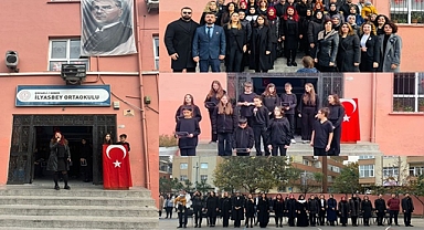 Gebze İlyasbey Ortaokulu Öğrencilerinden Anlamlı Atatürk Anması