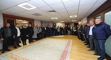 Başkan Büyükakın, kongresini tamamlayan ilçe başkanlarını kabul etti