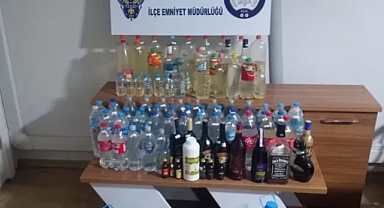 Mudanya'da bisikletli kaçak alkol satışına gözaltı
