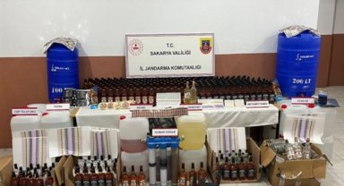 Sakarya'da sahte alkol operasyonu: 3 gözaltı