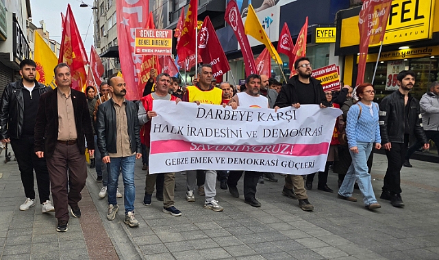 Gebze’de Emek ve Demokrasi Güçlerinden İmamoğlu’na Destek