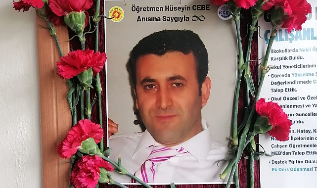 Hüseyin Cebe öğretmen katledildiği okulda anıldı