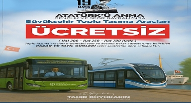 19 Mayıs'ta Kocaeli'nde ulaşım ücretsiz