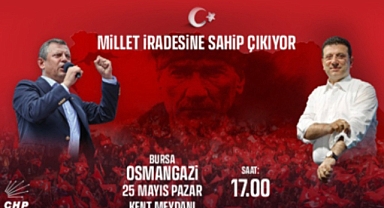 Özgür Özel'in 25 Mayıs'ta durağı Bursa olacak... Millet iradesine Bursa'da sahip çıkıyor