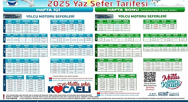 Deniz ulaşımında yaz tarifesi başlıyor